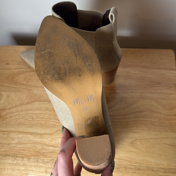 Mi.im Women's Esmee Chelsea Boots Tan Stacked Heel Pointed Toe size 8.5 - Picture 9 of 10